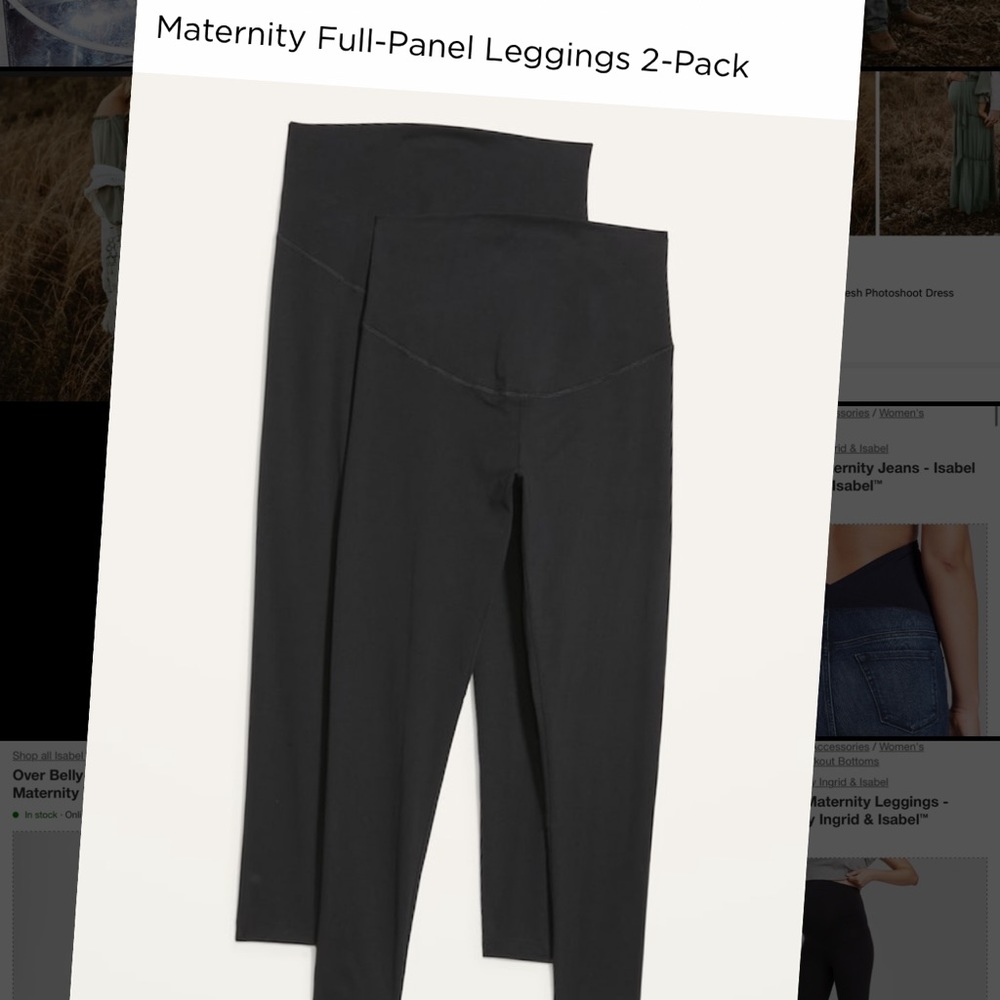 Old navy maternity leggings 2 pack.